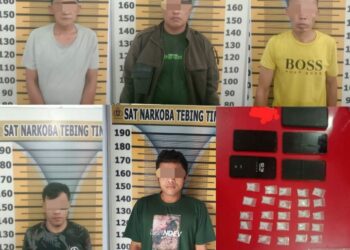 Para Pelaku & Barang Bukti Diamankan   Polres Tebingtinggi.