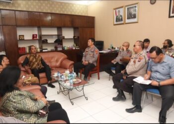 Waka Polres Tebingtinggi Terima Panitia Natal Oikumene.