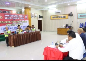 Kapolres  Tebingtinggi Gelar Konfrensi Pers.