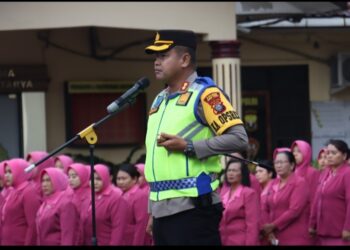 Upacara Kenaikan Pangkat di Polres Tebingtinggi.