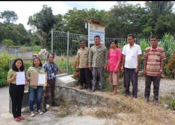 Serah Terika Dukungan Pembuatan Pagar Dari PT. TPL.