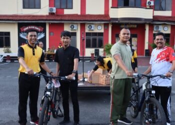 Polres & Pemko Tebing Tinggi Bersama Tiga Pilar Olah Raga Bersama.
