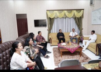 Panitia Oikumene Audensi Sama Pj. Walikota Tebingtinggi.