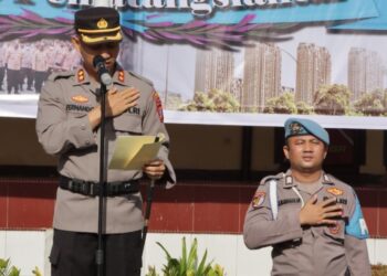 Kapolresta siantar Pimpin Upacara Pemberian Reward Kepada Personil.