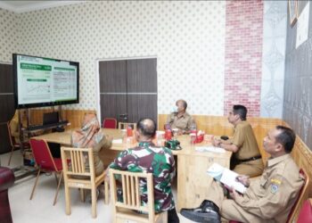 Pemko Tebing Tinggi Ikuti Rapat  Secara Virtual.