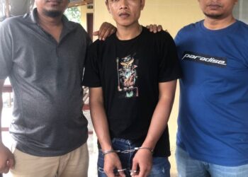 Pelaku Yang Ditangkap Sat Narkoba Polres Simalungun.