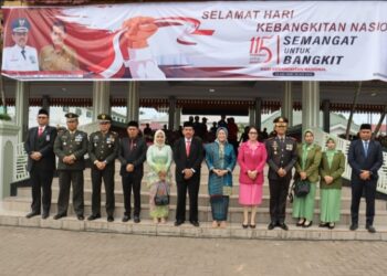 Inspektur Upacara Kapolres Tebingtinggi AKBP. Andreas Luhut  Jaya Tampubolon S.I.K. M.K.P.