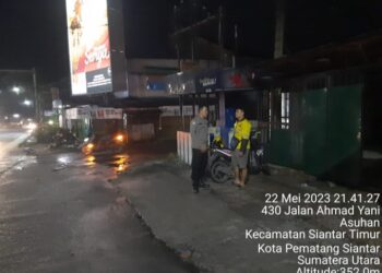 Kegiatan Rutinitas Polsek Siantar Timur Polres Siantar Di Malam Hari.