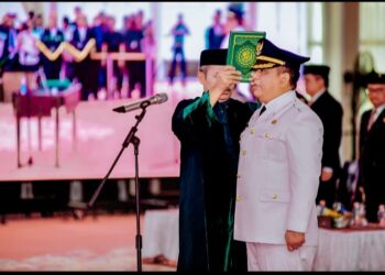 Pj . Walikota yang Baru Di Lantik Gubernur Berjanji Akan Bekerja Maksimal.