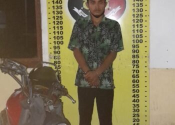 Diduga Pelaku Pencurian Di Perdagangan.