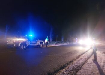Satlantas Simalungun Melakukan Kegiatan Blue Light Patrol ( BLP).