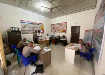 Siswa Latja Menerima Pembejalan Intelkam.