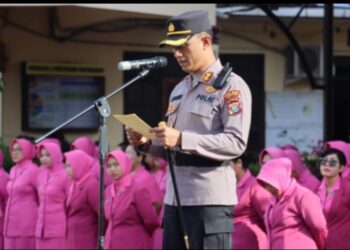32  Orang Personil Polres Tebingtinggi Naik Pangkat.
