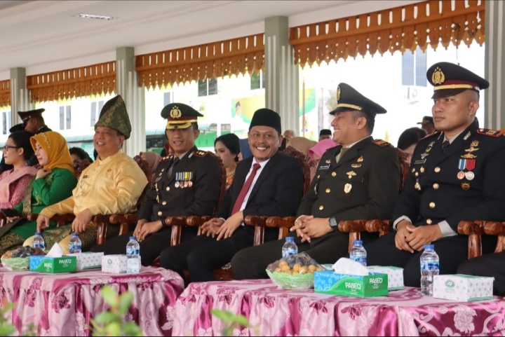 Peringatan HUT Bhayangkara Bertempat Di Lapangan Merdeka Tebingtinggi.