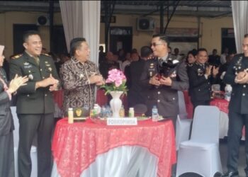 Syukuran Dalam Rangka Hari  Bhayangkara Ke 77 Di Polres Tebingtinggi.