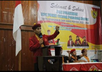 Ketua PMKRI Cabang Pematang Siantar, Maruli Tua Sihombing.