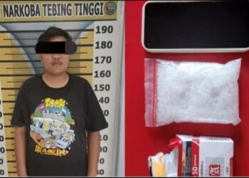 Pèlaku & Barang Bukti Diamankan Polres Tebingtinggi.