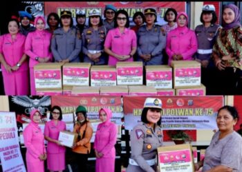 Dalam Rangka Hari  Jadi Polwan Bhayangkara & Polwan Lakukan Bakti Sosial.