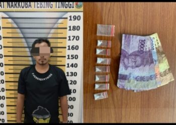 Pelaku & Barang Bukti Dimankan Polres Tebingtinggi.
