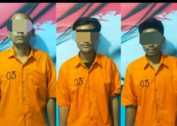 Para Pelaku Diamankan Polsek Bandar Khalifah.
