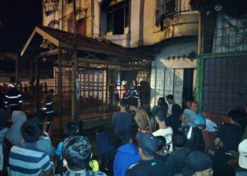 Satu Unit Ruko Tempat Peyimpanan Tabung Gas di Tebingtinggi Terbakar.