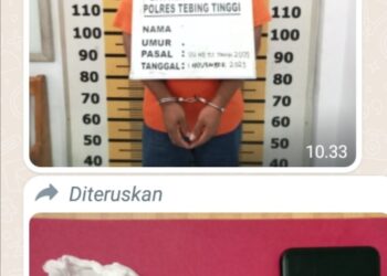 Pelaku & Barang Bukti Diamankan Polres Tebingtinggi.
