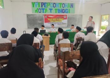 Polres Tebingtinggi Gelar Police Goes To School  YPI Percontohan di Kelurahan Tambangan.
