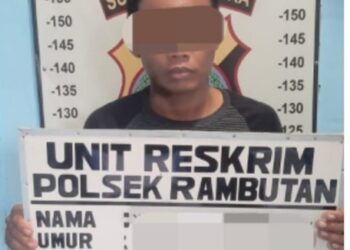 Pelaku Diamankan Polsek Rambutan.
