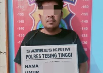 Pelaku Diamankan Polres Tebingtinggi.