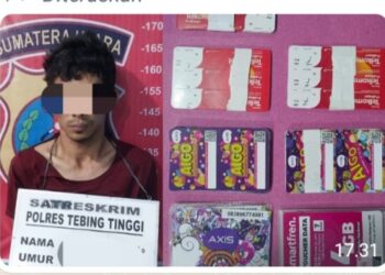 Pelaku & Barang Bukti Diamankan Polres Tebingtinggi.