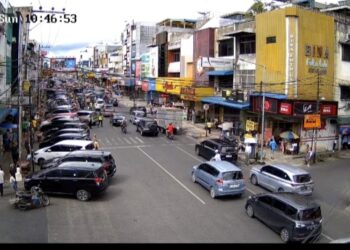 Humas Polres Pematang Siantar Monitor Arus Mudik Nataru Melalui CCTV, Kondisi Ramai Lancar.