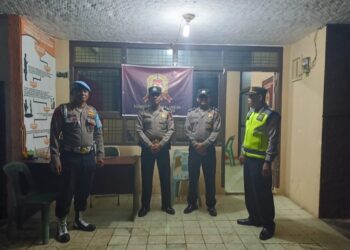 Piket Fungsi Polres Tebingtinggi Lakukan Patroli Malam Hari.