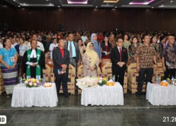 Wali Kota Pematang Siantar dr. Susanti Dewayani SpA Hadiri Perayaan Natal Oikumene Kota Pematang Siantar Tahun 2023.