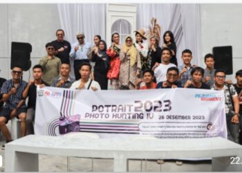 Wali Kota Pematang Siantar dr. Susanti Dewayani SpA Foto Bersama Seusai Saksikan Langsung Kegiatan Potrait 2023 Photo Hunting IV.