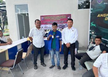 Polres Pematang Siantar Lakukan Tes Urin Terhadap 20 Supir Bus Angkutan Nataru 2023.