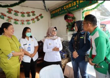 Wali Kota Pematang Siantar dr Susanti Dewayani SpA Kunjungi Pos Pengamanan & Pelayanan Natal 2023 dan Tahun Baru 2024.
