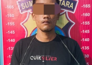 Pelaku Diamankan Polres Tebingtinggi.