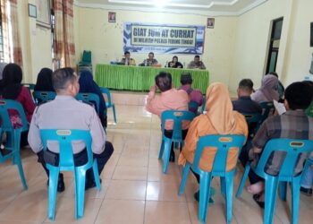 Kapolres Tebingtinggi Jumat Curhat di Kelurahan Tanjung Marulak.