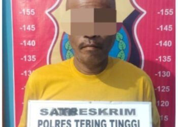 Pelaku Diamankan Polres Tebingtinggi.