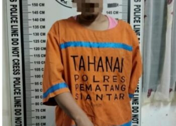 Sat Resnarkoba Polres Pematang Siantar Tangkap Pria Miliki 6 Paket Sabu.