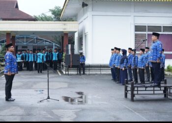Pemko Tebingtinggi Perigati HKN di  Halaman Balaikota Jalan Sutomo.