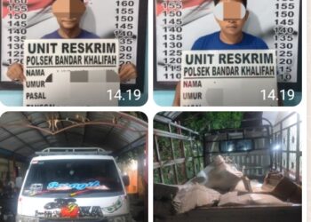 Kedua Pelaku & Barang Bukti Diamankan  Polsek Bandar Khalifah.