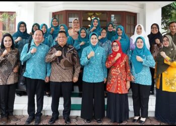 PJ Walikota Tebingtinggi Terima Kunker TP. PKK  Sumut di  Rumah Dinas Jabatan Walikota di Jalan Sutomo.