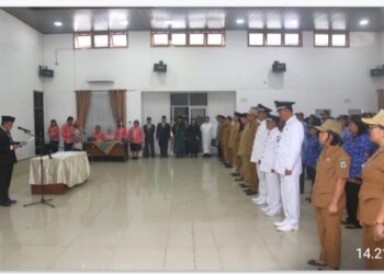 Pj Sekda Pimpin Pelantikan dan Pengambilan Sumpah /Janji 107 Pejabat Administrator, Pengawas, dan Fungsional Pemko Pematangsiantar.