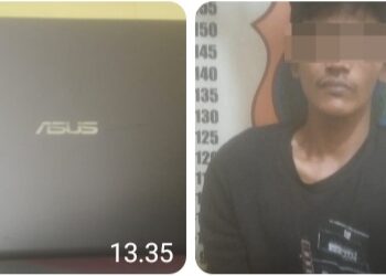 Polsek Siantar Martoba Tangkap Perlaku Pencurian Laptop Dari Jalan Teratai.
