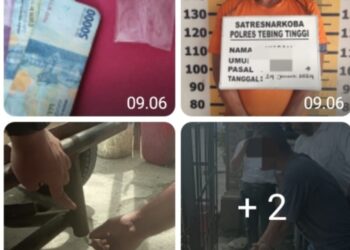 Pelaku & Barang Bukti Diamankan Polres Tebingtinggi.