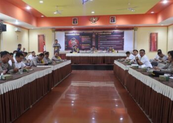 Kapolres Pematangsiantar Pimpin Anev GKTM Periode Periode 2024 & Anev OMB 2023 - 2024.