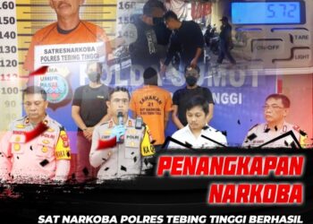 Pelaku Diamankan Polres Tebingtinggi.