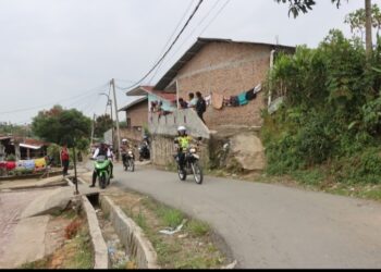 Gunakan Sepeda Motor Trail, Kapolres Pematangsiantar Cek Lokasi TPS Dianggap Rawan.