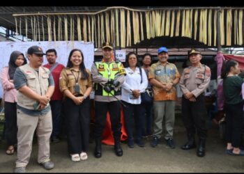 Kapolres Pematangsiantar Monitoring Pengamanan TPS Puncak Pemilu 2024.